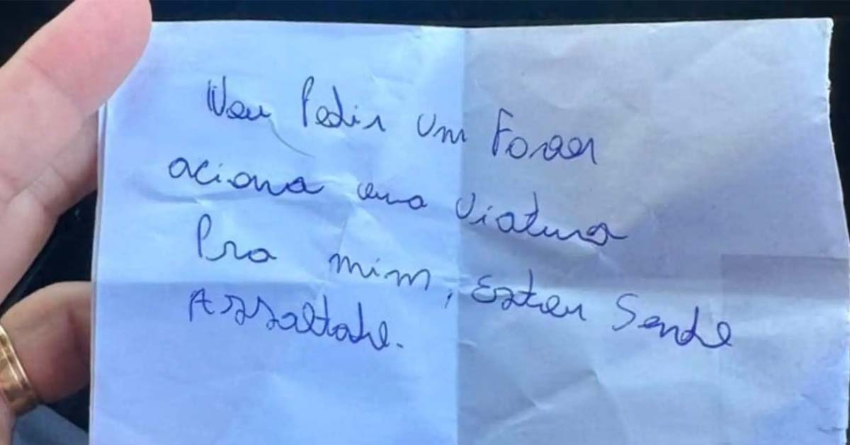 Homem Deixa Bilhete Pedindo Socorro em Loja e é Resgatado de Cárcere Privado em Colatina